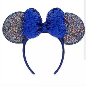 2020 Disney Ears Blue Sequin Glitter✨